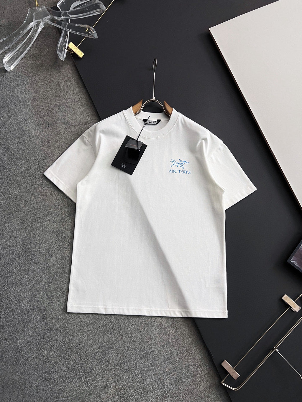 Front‑Back Fossil‑Bird Graphic Print Short‑Sleeve T‑Shirt