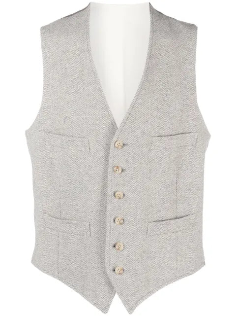 Polo Ralph Lauren herringbone wool-blend waistcoat
