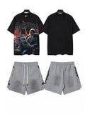 Godspeed Astronaut Rider Graphic T-Shirt and Shorts Set